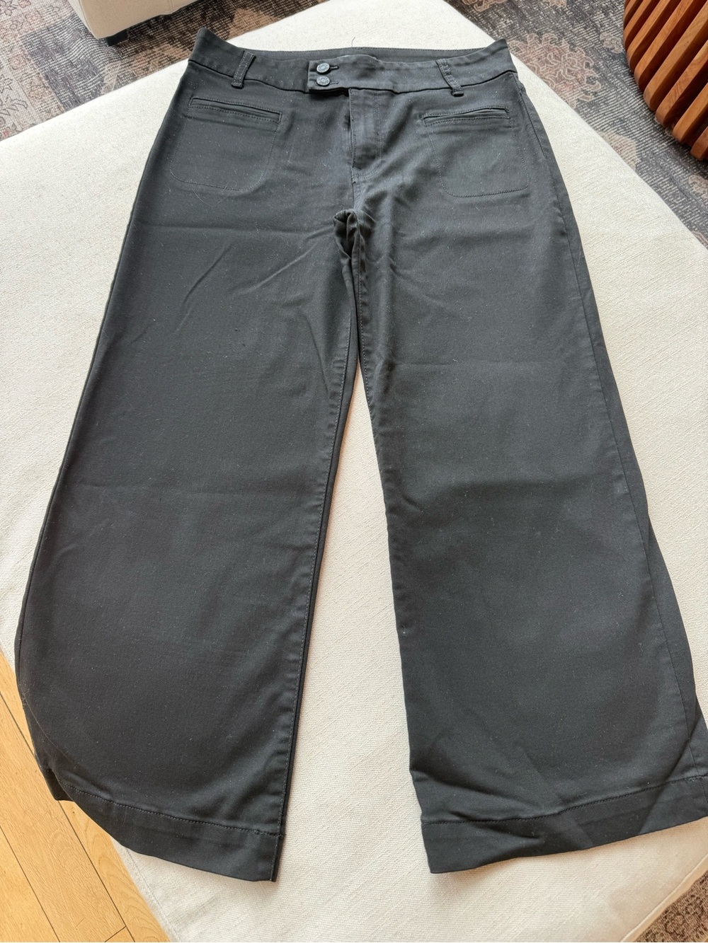 KUT Wide-Leg Black Pants